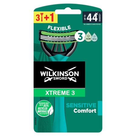 Xtreme3 Sensitive Comfort jednorazowe maszynki do golenia dla mężczyzn 4szt