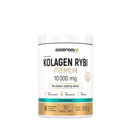 Essensey Kolagen Rybi Premium 10 000 mg - 306 g smak naturalny