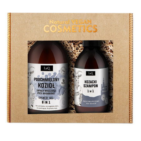 Podchmielony Kozioł zestaw żel pod prysznic 500ml + szampon przeciwłupieżowy 300ml