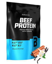 BioTech USA Beef Protein odżywka białkowa 500g smak wanilia - cynamon