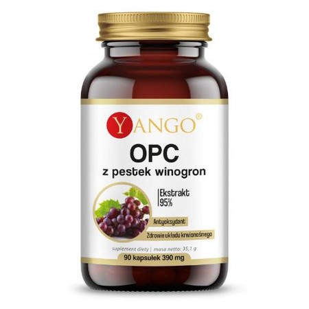 OPC Ekstrakt Z Pestek Winogron 300mg suplement diety 90 kapsułek