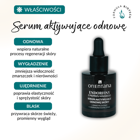 Orientana Phyto Technology Serum Aktywujące Odnowę Skóry Endorfiny 30ml