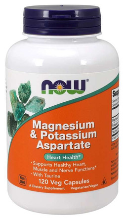 Magnesium & Potassium Aspartate - Magnez, Tauryna i Potas (120 kaps.)