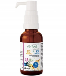 Vitadiet Akavit Witamina D3 4000 IU + K2 100 MCG w kroplach 30 ml