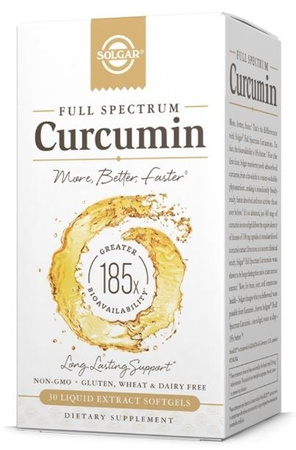Solgar Curcumin Full Spectrum 800 mg - 30 kaps.