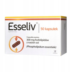 Aflofarm ESSELIV na wsparcie trawienia i wątroby 50 kaps.