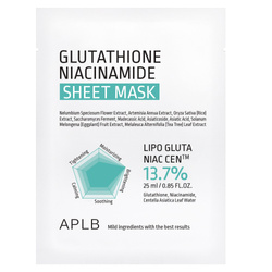 Glutathione Niacinamide Sheet Mask rozjaśniająca maska w płachcie 25ml