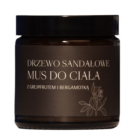 Drzewo Sandałowe mus do ciała Grejpfrut &amp; Bergamotka 120ml