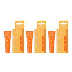Zestaw: 3x beBIO Glazed Lips naturalny żelowy olejek do ust Nutri Honey 10ml