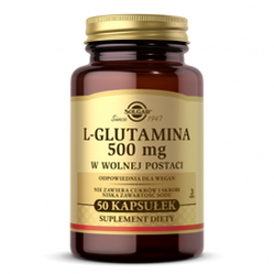 Solgar L-glutamina 500 mg 50 kaps. vege