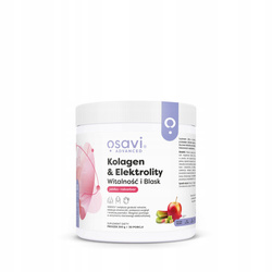 Osavi Kolagen Elektrolity Witalność i Blask, Jabłko & Rabarbar 300g