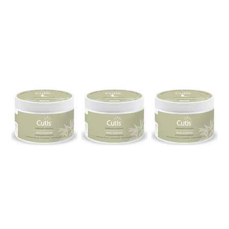 Zestaw: 3x Cutis Ł - Łuszczyca maść konopna 20% + CBD 400 ml