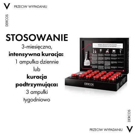 Vichy - aminexil clinical, kuracja przeciw wypadaniu włosów dla mężczyzn – 21 ampułek