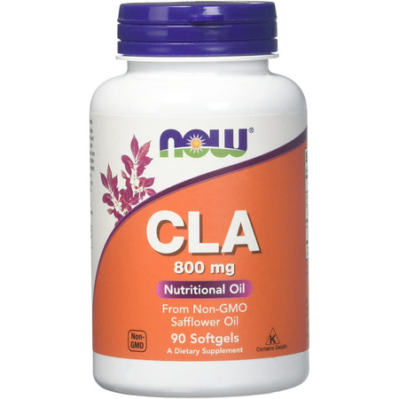CLA 800 mg - sprzężony Kwas Linolowy z oleju z Nasion Krokosza (90 kaps.)