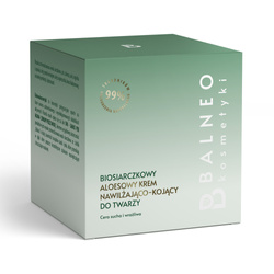Balneokosmetyki - Biosiarczkowy aloesowy krem nawilżająco-kojący do twarzy 50ml