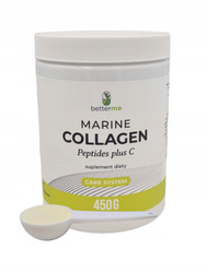 BETTERME Marine Collagen Peptides Plus C kolagen rybi na stawy, skórę, włosy i paznokcie suplement diety 450g