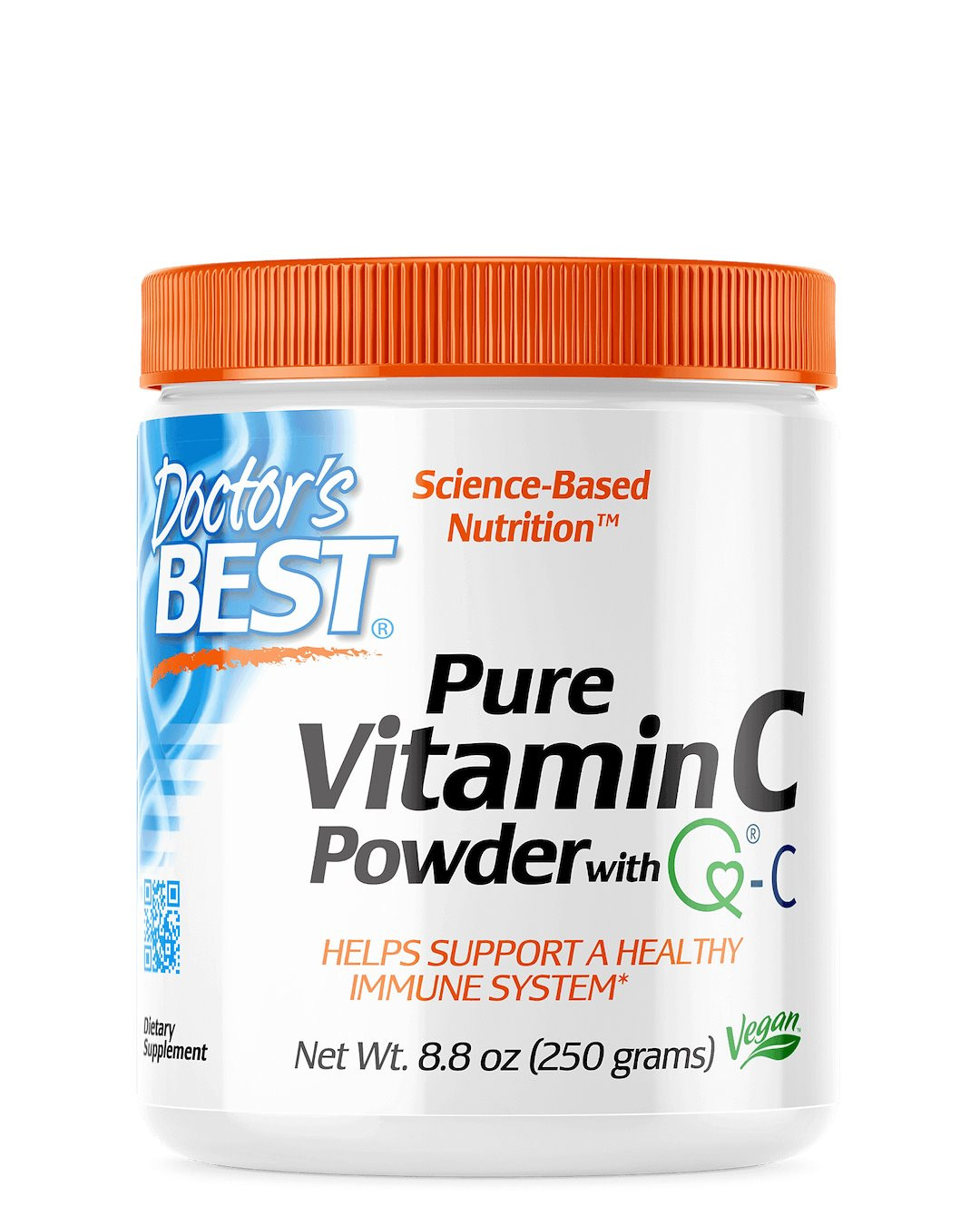 Витамин C Doctor's Best Pure Vitamin C Powder, Quali-C, порошок, 250 г