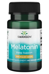Swanson Melatonina 500mcg 60 kaps.