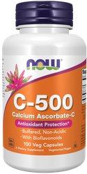 NOW FOODS Witamina C 500 mg Buforowana (250 kaps.)