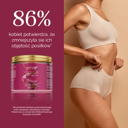MyBestPharm - MyBestSkinny suplement diety w proszku, smak wiśniowy 222g           