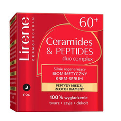 Ceramides & Peptides silnie regenerujący biomimetyczny krem-serum na noc 60+ 50ml