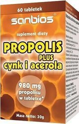 Sanbios − Propolis plus cynk i acerola − 60 tabl.