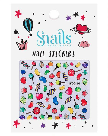 Snails, Naklejki na Paznokcie Candy Blast, dla dziewczynek