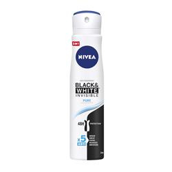Black&White Invisible Pure antyperspirant spray 250ml