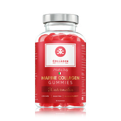 The Collagne Company Żelki z Kollagenem Morskim 60 żelków o smaku arbuzowym