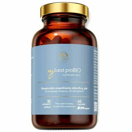 MyBestProBIO suplement wspierający florę jelitową 60 kaps.
