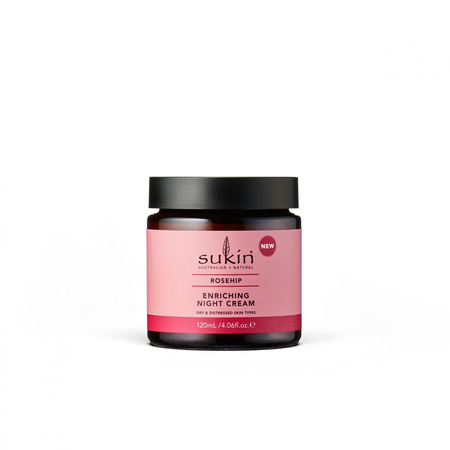 Sukin, ROSEHIP Wzbogacający krem na noc, 120 ml