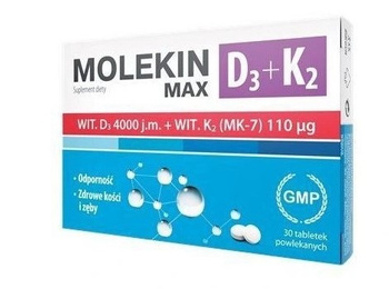 Molekin D3 + K2 MAX  30 tabl.