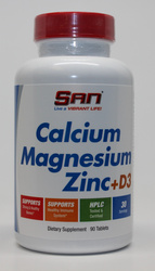 San Calcium Magnesium Zinc + D3 - 90 tabl.