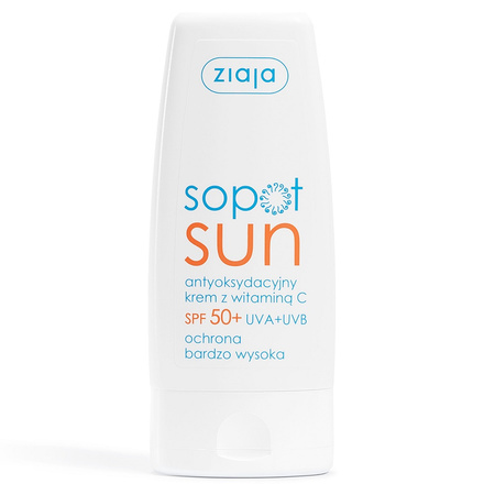 Ziaja Sopot Sun, antyoksydacyjny krem z witaminą C SPF50 50ml