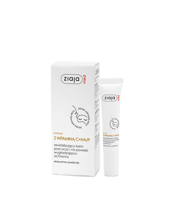 Ziaja Med, Rewitalizujący krem pod oczy wit. C − 15 ml