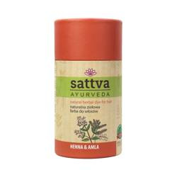 Sattva - Naturalna ziołowa farba do włosów Henna & Amla 150g