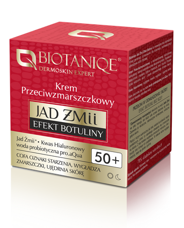 Biotaniqe Jad Żmii Efekt Botuliny, Krem Przeciwzmarszczkowy 50+, 50 ml