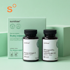 Sundose For Stress Relief na wsparcie układu nerwowego i odporności 30+90 kaps.