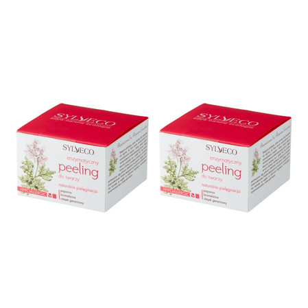 Zestaw: 2x Sylveco - Enzymatyczny peeling do twarzy - 75 ml