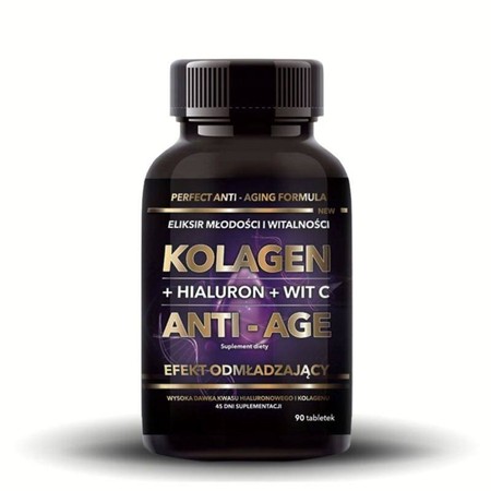 Intenson Kolagen Anti-Age + Hialuron + Witamina C 90 tabl.