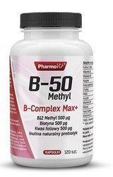 Pharmovit B-50 methyl B-Complex Max+ 120 kapsułek