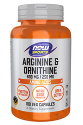 Arginine 500 mg + Ornithine 250 mg (100 kaps.)