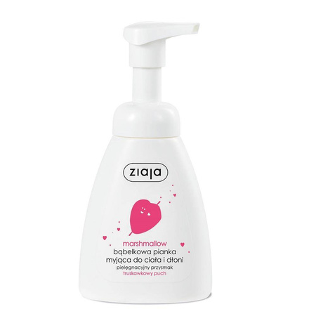 Ziaja, Bąbelkowa pianka myjąca do ciała i dłoni Marshmallow 250ml