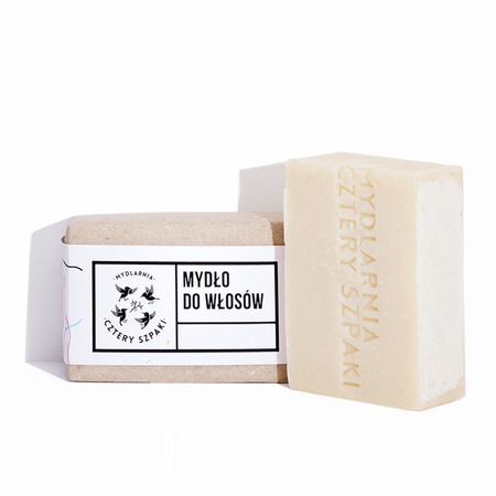 Mydlarnia Cztery Szpaki - Mydło do włosów. Olej rycynowy - 110 g
