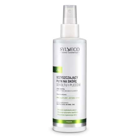 Sylveco Dermo Trądzik Oczyszczający płyn na skórę dekoltu i pleców 200ml