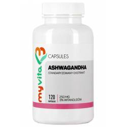 MyVita Ashwagandha ekstrakt 250mg, 120kaps.