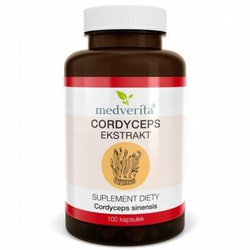 Medverita Cordyceps ekstrakt 500 mg 120 kapsuek