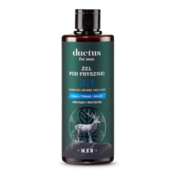 Duetus for Men - Żel pod prysznic 3w1 nawilżający Invictus 300 ml