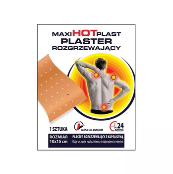 MAXIPlast Plaster int.rozgrzew. 1szt