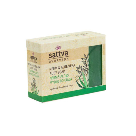 Zestaw 2x Sattva - Mydło w kostce do ciała Neem&Aloes125g